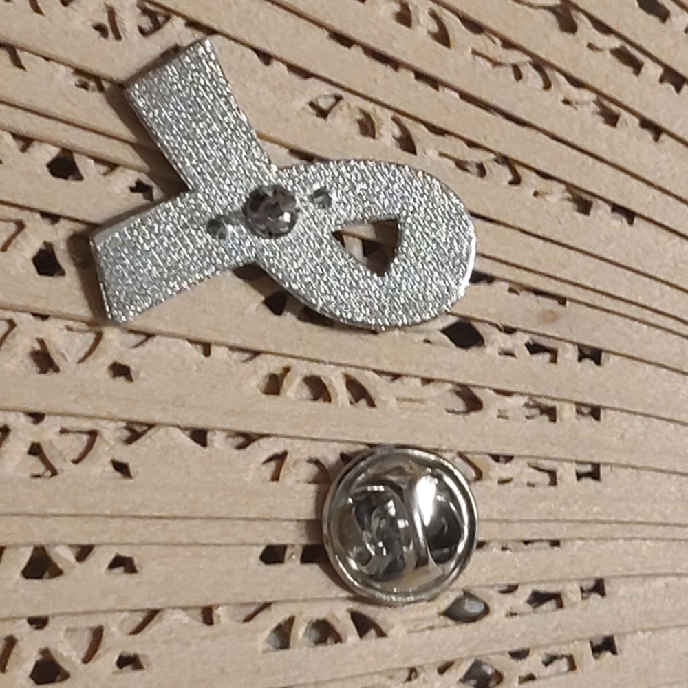 Pink Awareness Ribbon Pin - Picture 4 of 6